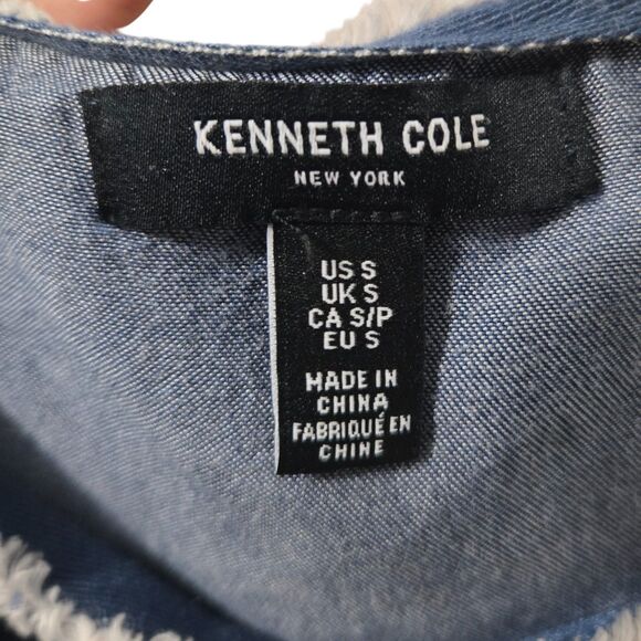 Kenneth Cole New York Womenβs Chambray Denim Tank Top - Size Small - Picture 9 of 11
